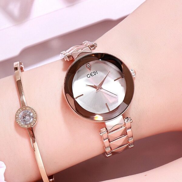 New Women's Fashion Personalized Trend Atmosphere Watch Steel Belt Women's Watch - Image 4