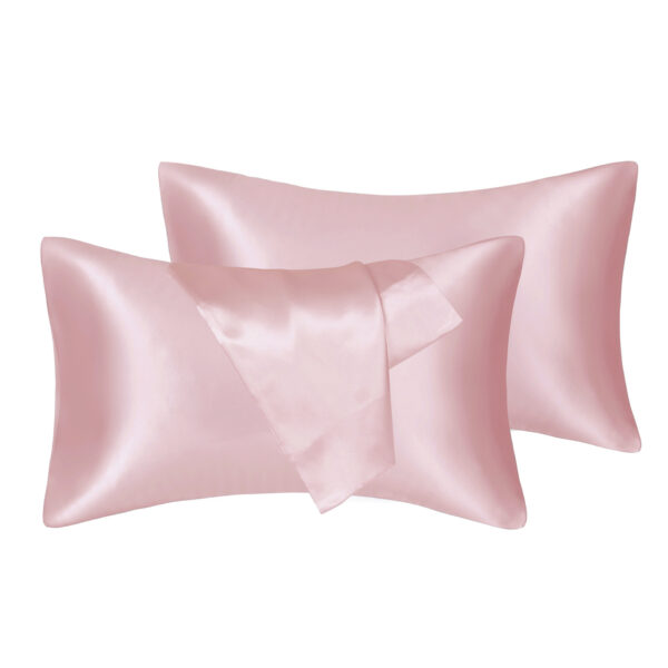 75D Satin Artificial Silk Pillowcase - Image 6