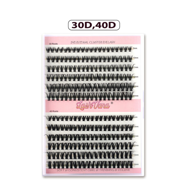 Segmented False Eyelashes Thick Curl Twelve Rows - Image 2