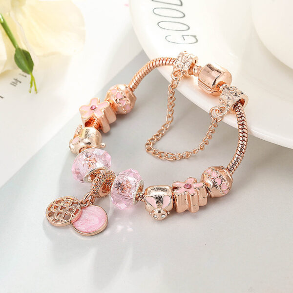 Fashion Love Geometric Rose Gold Bracelet Women's Jewelry - Image 7