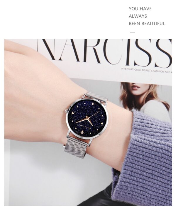 Women's Waterproof Starry Simple Quartz Watch - Image 6