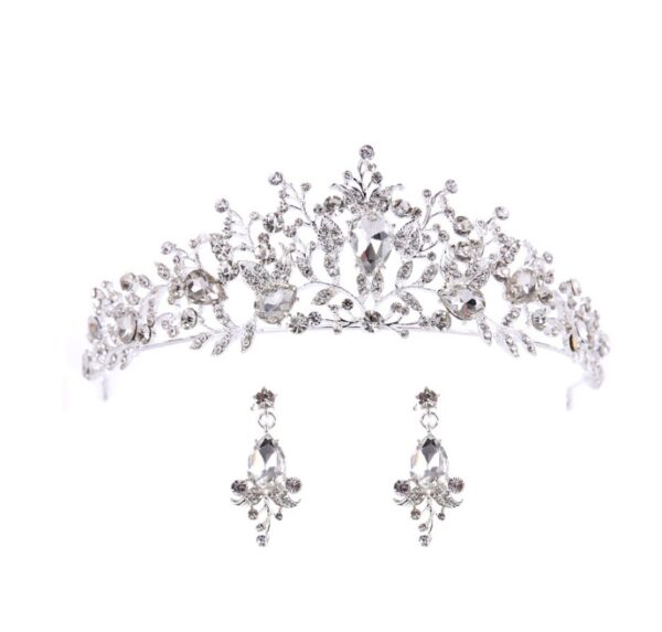 Bride Crystal Crown Hair Accessory - Image 9