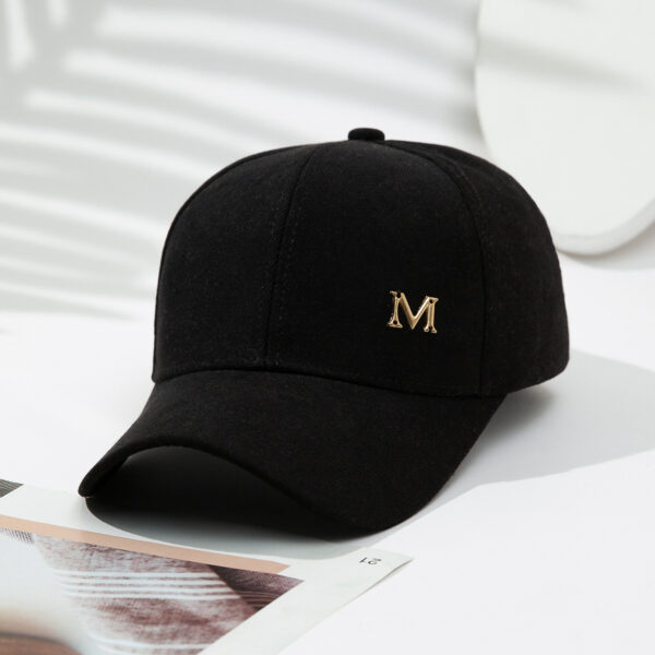 Simple Couple Iron Mark M Baseball Cap Outdoor Sunshade Sun Protection Hat - Image 4