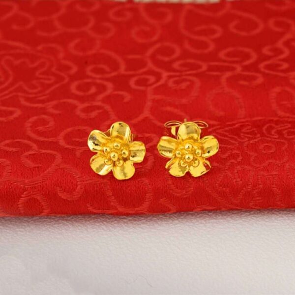 24K Gold Plated Earrings Euro Gold Jewelry New Popular Earrings - Image 8