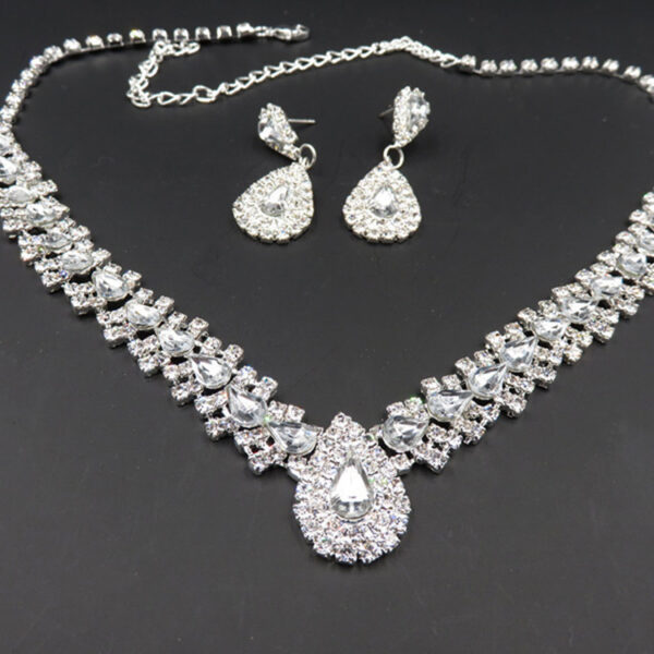 Manufacturers Selling Bride Wedding Accessories Earrings Set Drop Necklace Aliexpress - Image 2