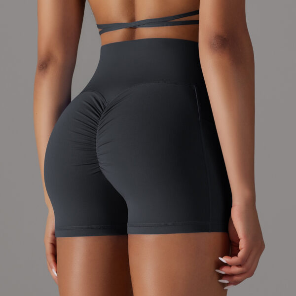 Yoga Shorts With Phone Pocket Design Fitness Sports Pants For Women Clothing - Image 3