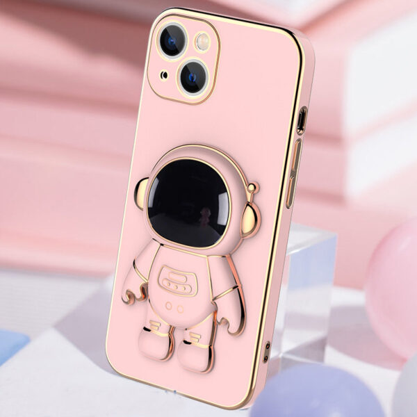 3D Astronaut Phone Case Anti-Drop Electroplating Bracket - Image 8