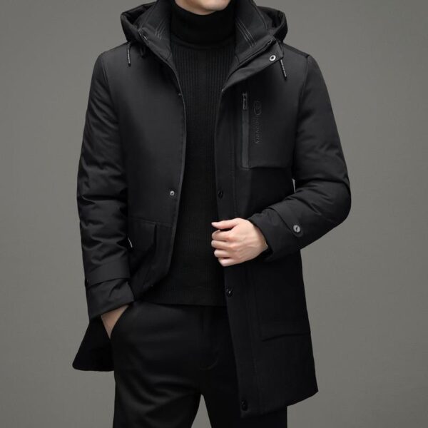 Thickened Middle-aged Cotton-padded Clothes Casual Hooded Coat - Image 3