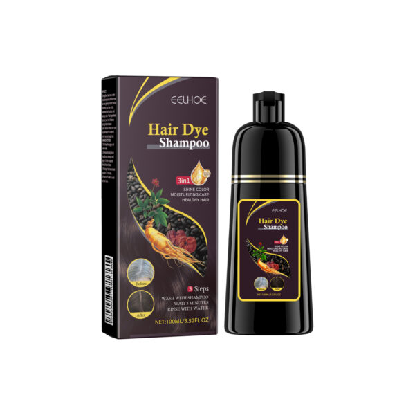 EELHOE Black Hair Shampoo Polygonum Multiflorum Essence Moisturizing, Cleaning, Repairing, Black And Soft Hair Shampoo - Image 4