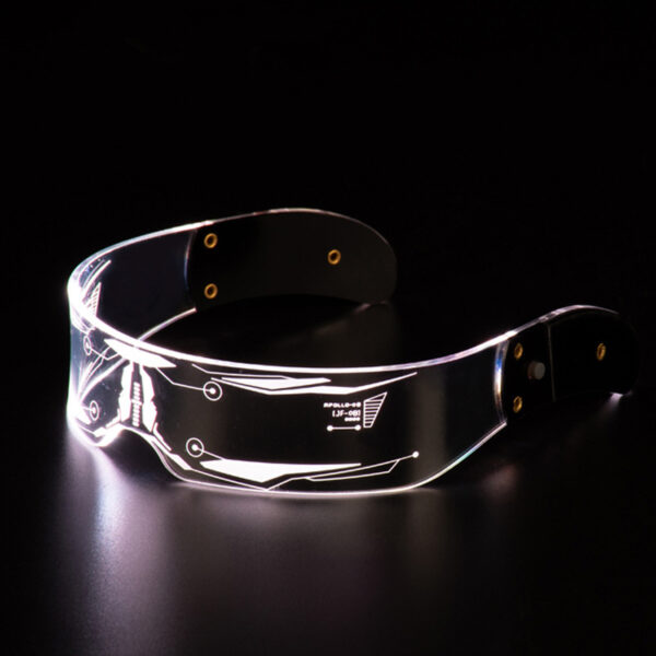 LED Luminous Glasses Party Bar Disco Punk Glasses Futuristic Style Festival Goggles Decoration Gifts - Image 4