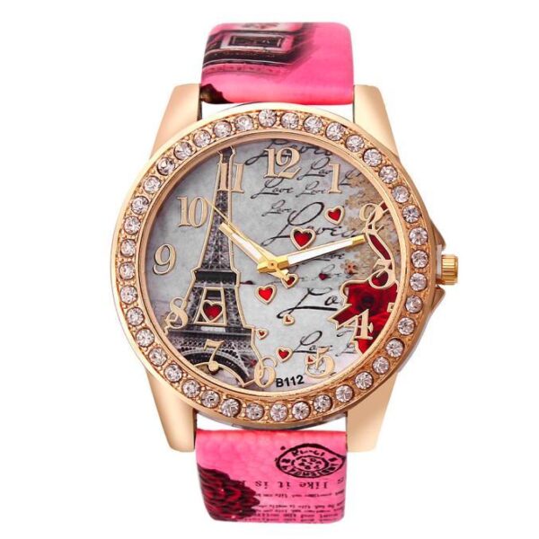 New Vintage Paris Eiffel Tower Women's Quartz Watch Women Girls Ladies Students Casual Wristwatch Relojes - Image 2