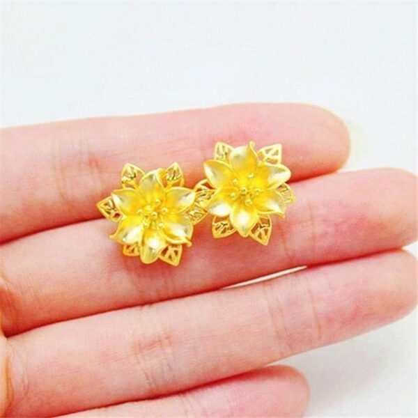 24K Gold Plated Earrings Euro Gold Jewelry New Popular Earrings - Image 10