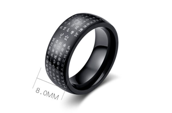 Ban Ruoxin Sutra Men's Ring - Image 4