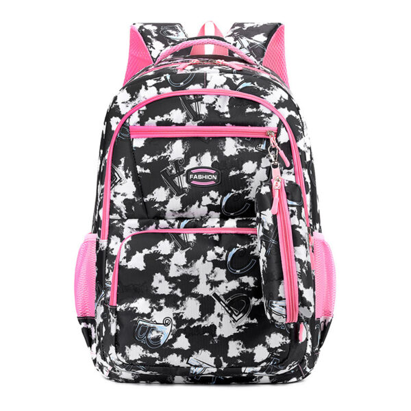 New Letter Print Backpack With Pencil Case Fsahion Sweet Primary School Students Schoolbag For Girls Boys - Image 9