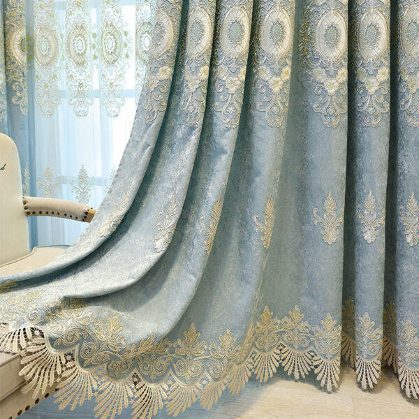 Living Room Bedroom Embroidered Curtain Shading - Image 7