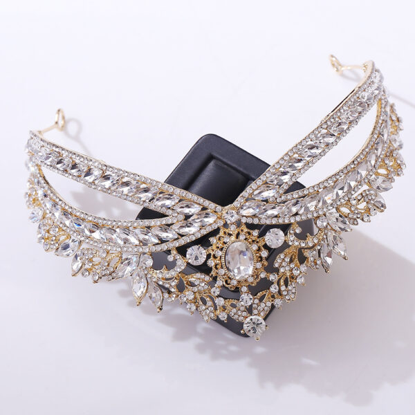 Wedding Crown Headdress Bridal Rhinestone Wedding Style Crown Accessories - Image 7