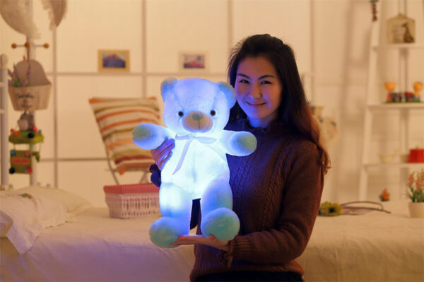 Creative Light Up LED Teddy Bear Stuffed Animals Plush Toy Colorful Glowing Christmas Gift For Kids Pillow - Image 10