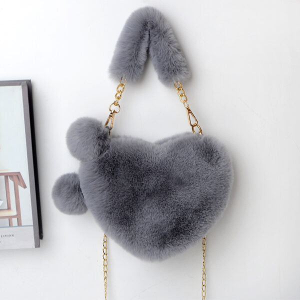 Love Bags Soft Plush Handbags Women Valentine's Day Party Bag - Image 8