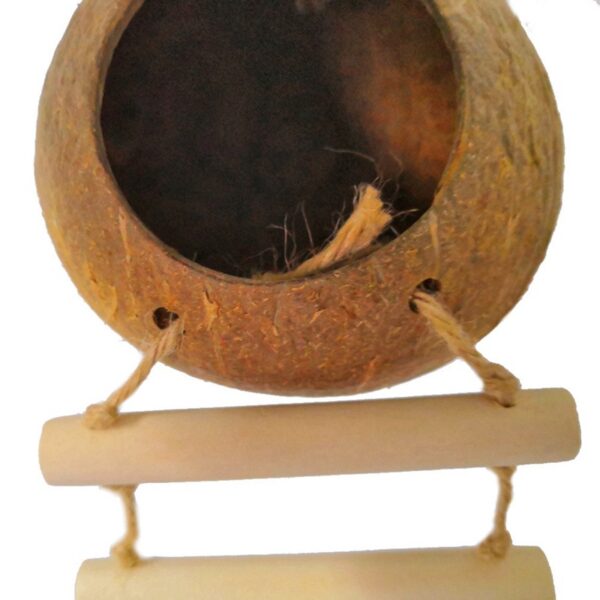 Natural coconut shell bird nest - Image 3