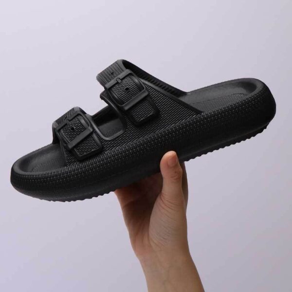 Platform Slippers Women's Summer Buckle Home Shoes Fashion Outdoor Wear Soft Bottom Sandals - Image 3