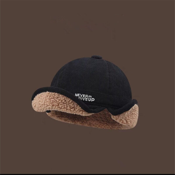 Internet Celebrity Ins Cashmere Thick Warm Duck Tongue Earflaps Cap - Image 6