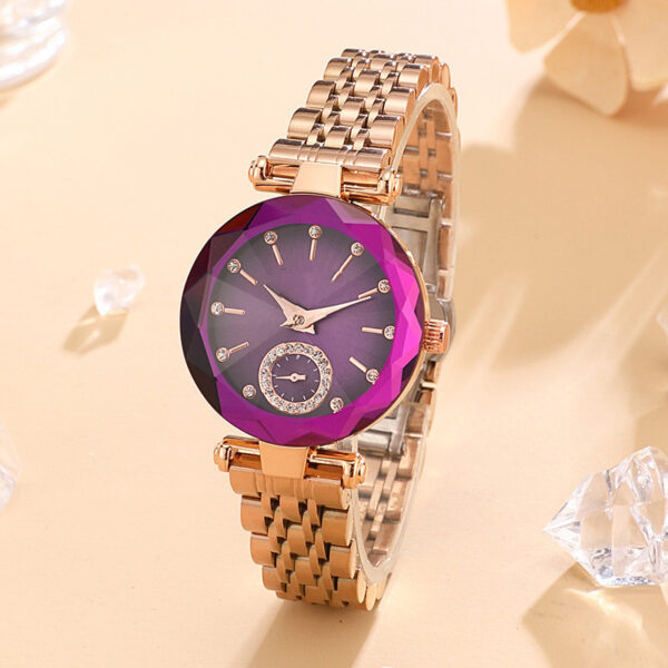 Women's Fashion Simple Cut Quartz Watch Steel Band - Image 8