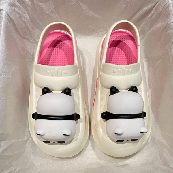 Cute Slipper With Panda Lamp Summer Sandales Femme Light Funny Woman Slippers Shoes Women - Image 4