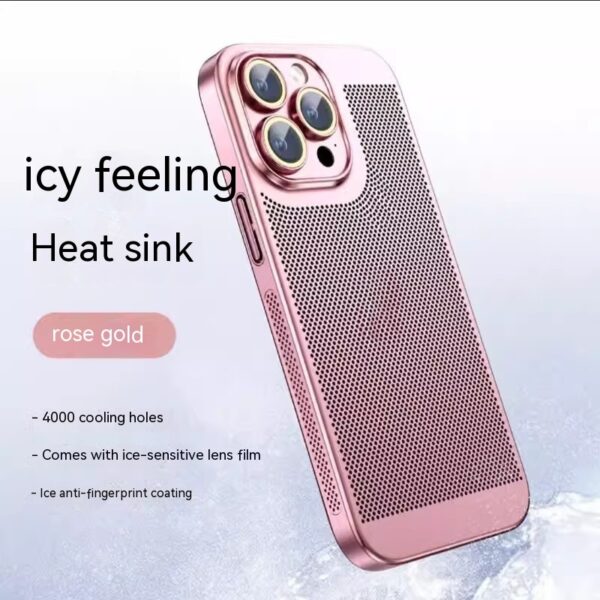 Fashion Simple Electroplating Heat Dissipation Phone Case - Image 3