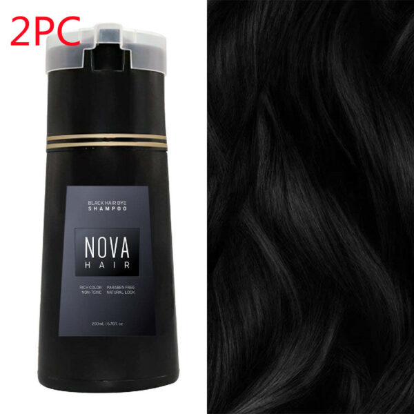 Hair Dyeing Hair Care Shampoo 3-in-1 Natural Fast White Hair Dyed Black Hair Dye Lasting Convenience Men Women Hair Care - Image 10