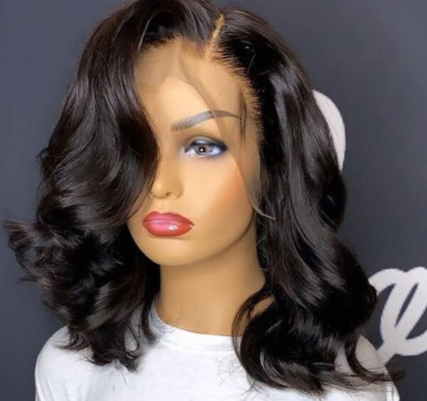 High Temperature Silk Mid-section Medium-length Curly Hair Women's Wig - Image 4