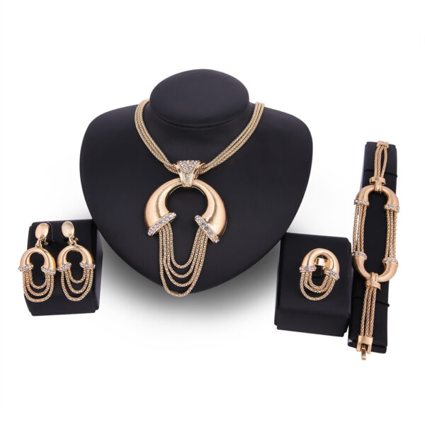 Electroplating Alloy Four-piece Bridal Jewelry Set - Image 5