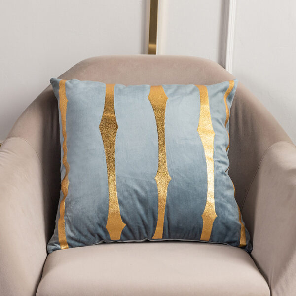 Living Room Stripe Printed Throw Pillow Cushion Cover - Image 3