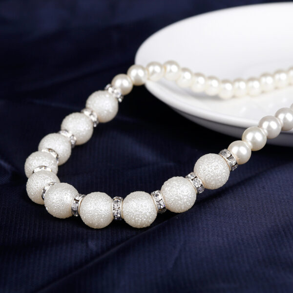 The Bride Wedding Earrings Necklace Three Piece Suit Danbi Pearl Necklace Jewelry. - Image 3