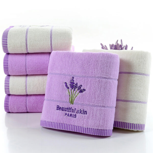 Pure cotton lavender perfumed bath towel - Image 2