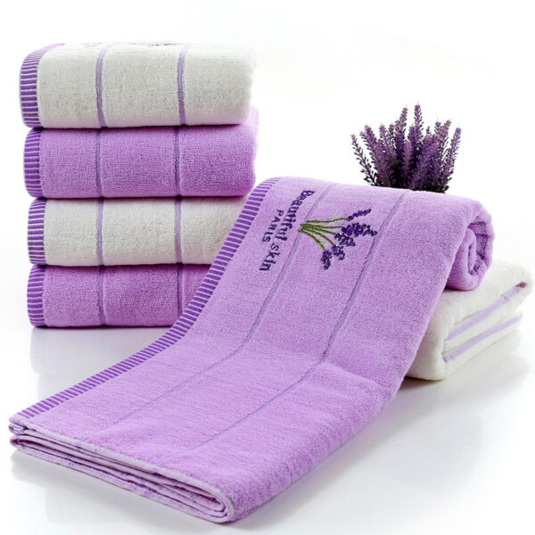 Pure cotton lavender perfumed bath towel - Image 3