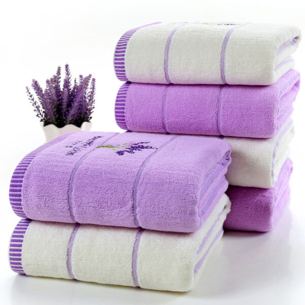 Pure cotton lavender perfumed bath towel - Image 4