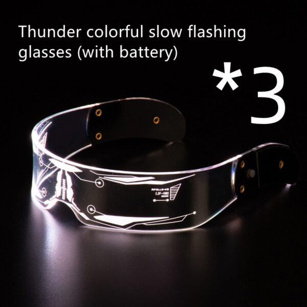 LED Luminous Glasses Party Bar Disco Punk Glasses Futuristic Style Festival Goggles Decoration Gifts - Image 10