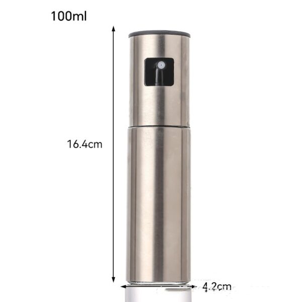 Fuel Spray Can Household Kitchen Supplies Artifact Stainless Steel Oil Injection Bottle Spice Bottle Spray Press Type Barbecue Oil Bottle Kitchen Gadgets - Image 7