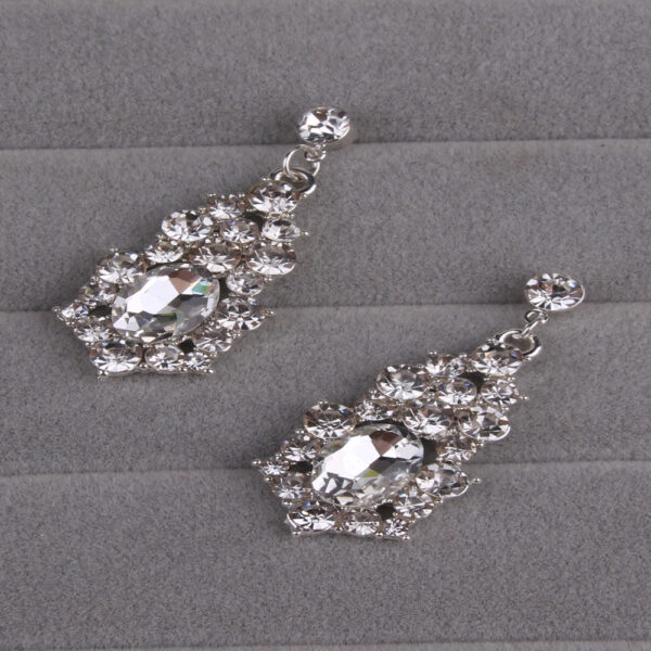 Necklace Alloy Diamond Large Crystal Jewelry Set - Image 2