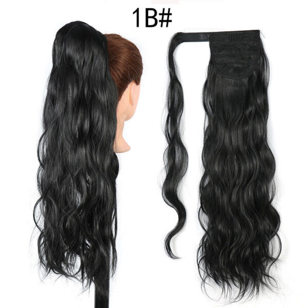 Invisible Velcro Big Wave Ponytail Chemical Fiber Curly Hair - Image 6