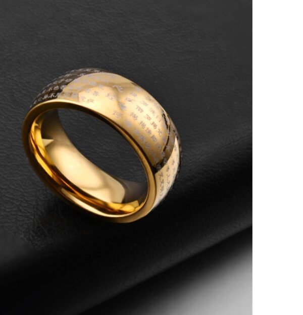 Ban Ruoxin Sutra Men's Ring - Image 2