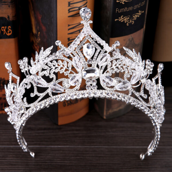 Crystal Big Crown Wedding Hair Accessories - Image 5