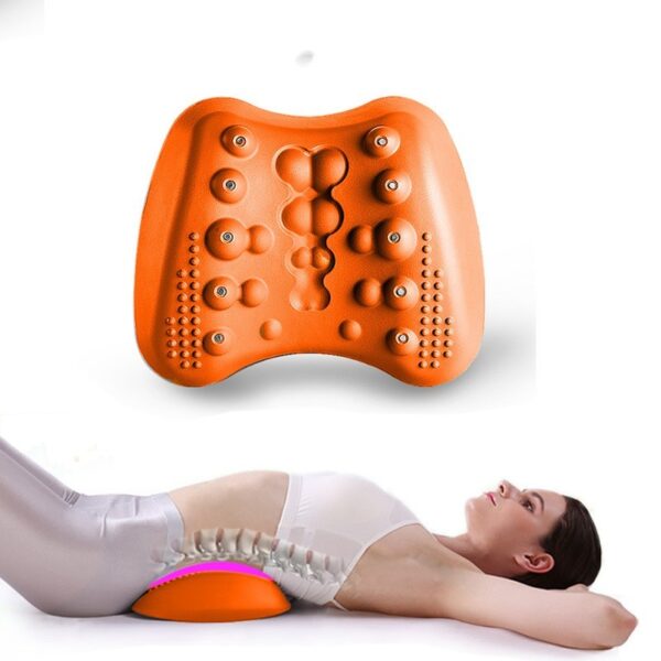 Lumbar Support Pillow For Lower Back Pain Relief Lower Back Stretcher Massager For Chronic Lumbar Pain Relief & Herniated Disc - Image 5