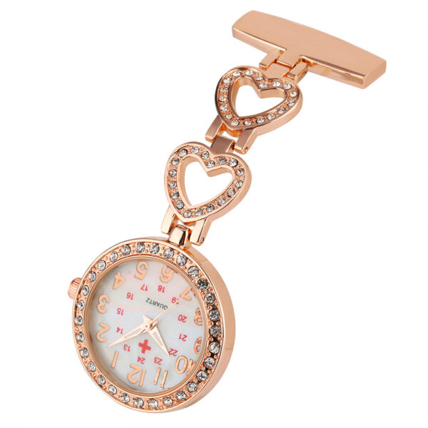 Roller Diamond Nurse's Watch Hanging Chest Watch Portable Pocket Watch Ladies - Image 5