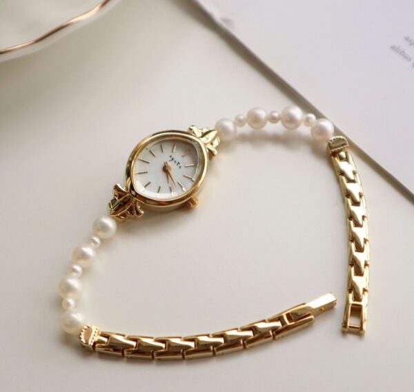 Natural Freshwater Pearl Watch Bracelet Strap Exquisite Quartz Women's Watch - Image 7