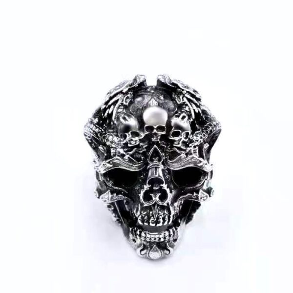 Jewelry Skull Head Ring Male Rock Gothic - Image 10