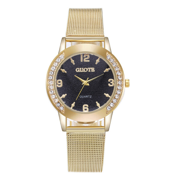 Women's Fashion Diamond Case Quartz Watch - Image 5