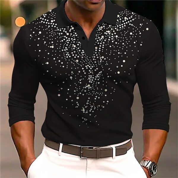 European And American Men's Casual Printed 3D Polo Shirt Outdoor Leisure Daily - Image 7