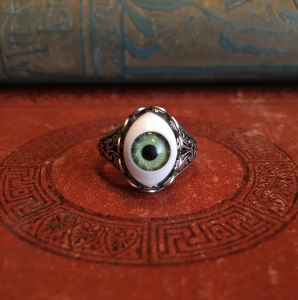 All-round Eye Creative Opal Alloy Casting Men's Ring - Image 3