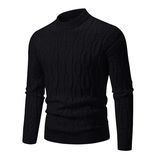 Men's Fashionable Warm Casual Round Neck Sweater - Image 8